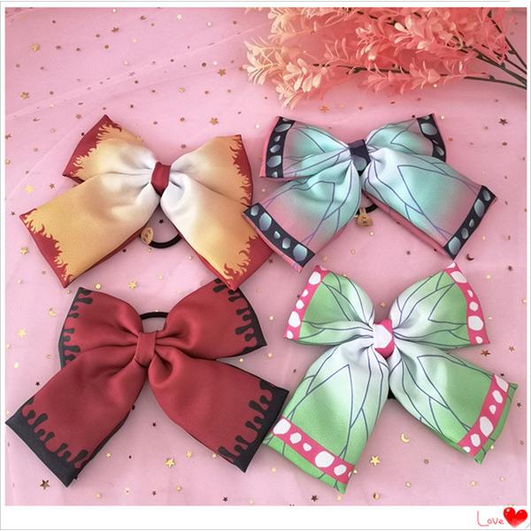 ヘアゴム 鬼滅の刃 髪飾り 髪留め レディース キッズ用 グッズ ヘアアクセサリー 禰豆子 胡蝶しのぶ クリスマス コスプレ用小道具プレゼント |  | 03