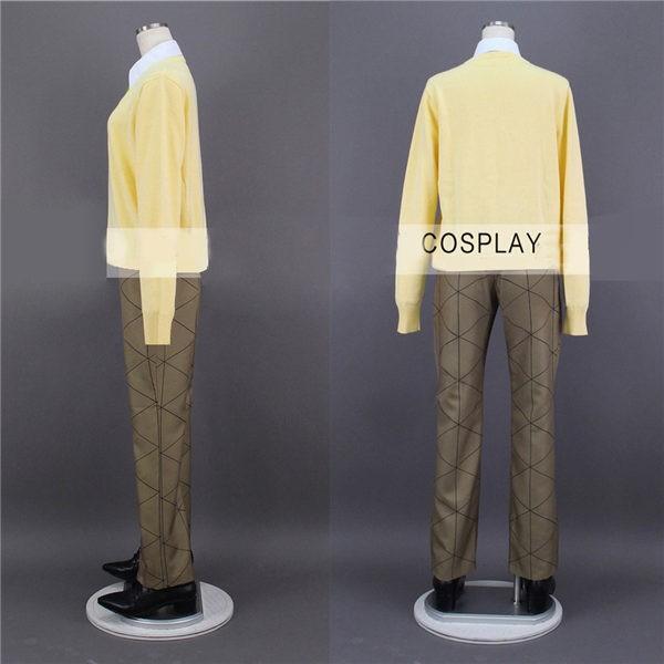 【フルセット】キメツ学園 鬼滅の刃 我妻善逸 制服 コスプレ 衣装 ウィッグ フルセット】キメツ学園 鬼滅の刃 我妻善逸 制服 コスプレ 衣装