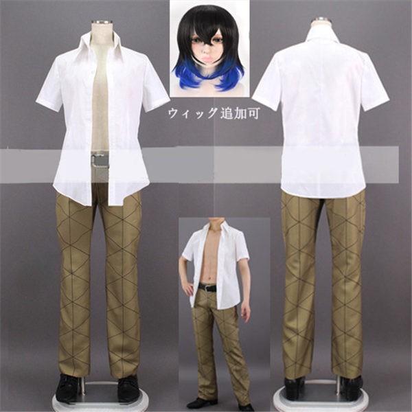 コスプレ衣装 鬼滅の刃 キメツ学園 嘴平 伊之助 制服 ウィッグ追加可 コスチューム cos学園祭 イベント 文化祭 仮装 変装