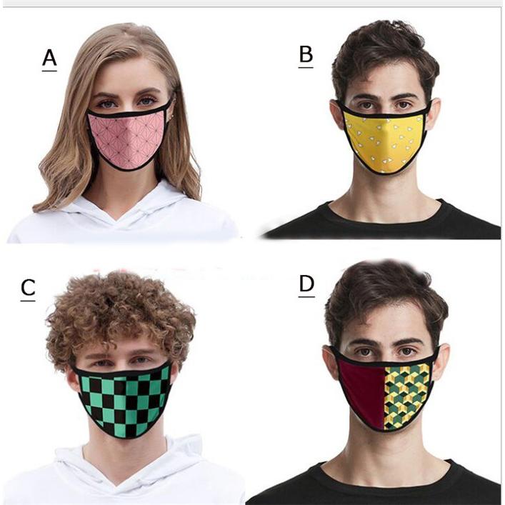 【翌営業日発送】鬼滅の刃 冷感マスク 夏用マスク 2枚入り 7種類 個包装 接触冷感 子供 大人 Face Mask 洗える 男女兼用 コスプレマスク |  | 01