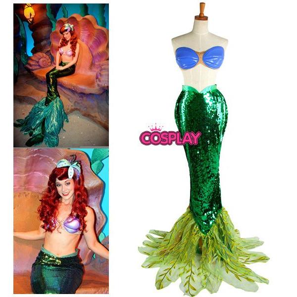 人魚姫 アリエルAriel風 ディズニー人魚姫のコスプレ衣装 劇場版 ハロウイン ディズニー 人魚姫 アリエルAriel風 | 