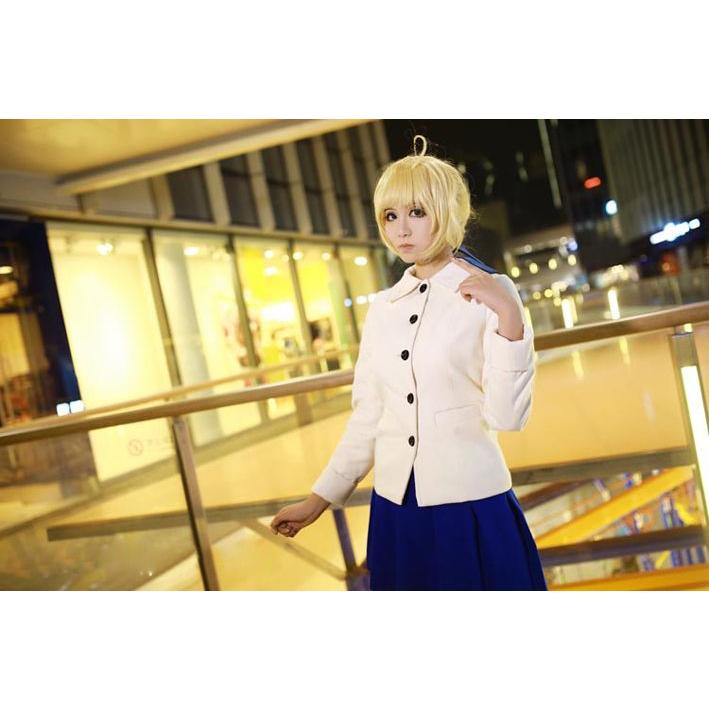 セイバー 日常風 コスプレ衣装 Fate stay night Saber セイバー 日常風 ウィッグ コスプレ衣装 |  | 02