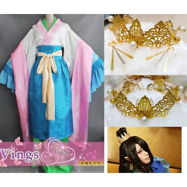 姫己 豪華版 コスプレ衣装 +髪飾り+耳飾り 鬼灯の冷徹 姫己 豪華版