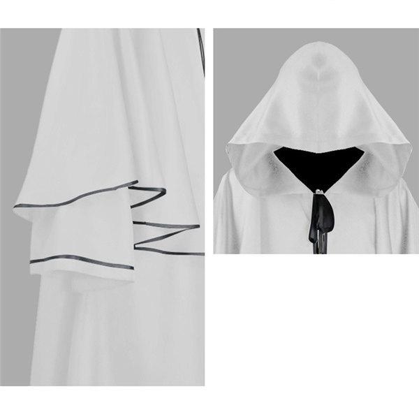 ハロウィン 衣装 コスプレ マント フードあり ローブ 魔法使い 死神 ステージ衣装 修道士 牧師 悪魔 大人用 お化け屋敷 文化祭 学園祭|fullgrace|04