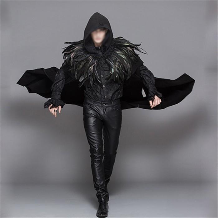 中世貴族風 マント 舞台 メンズ コスプレ衣装 フードマント 騎士 洋服