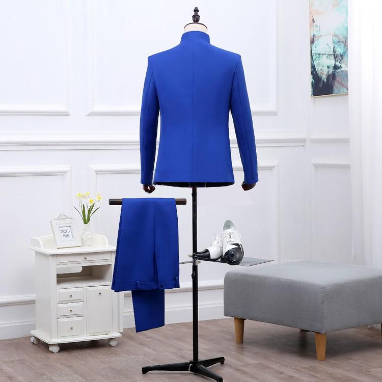 マオカラースーツ 大人用 大会 司会者 メンズ 男性用 刺繍 ステージ