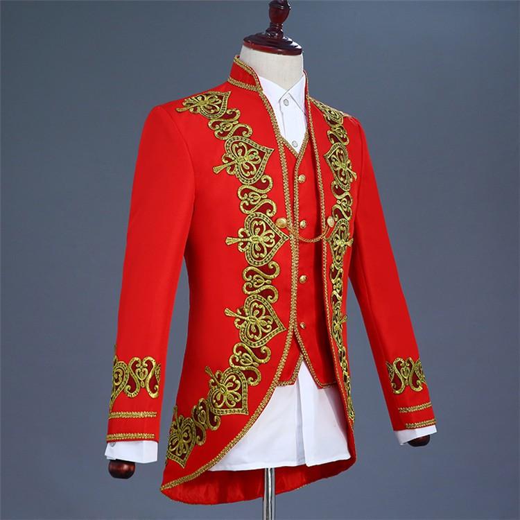 王子様 貴公子 メンズ 貴族 服 伯爵 男性用スーツ 3点セット 舞台 中世