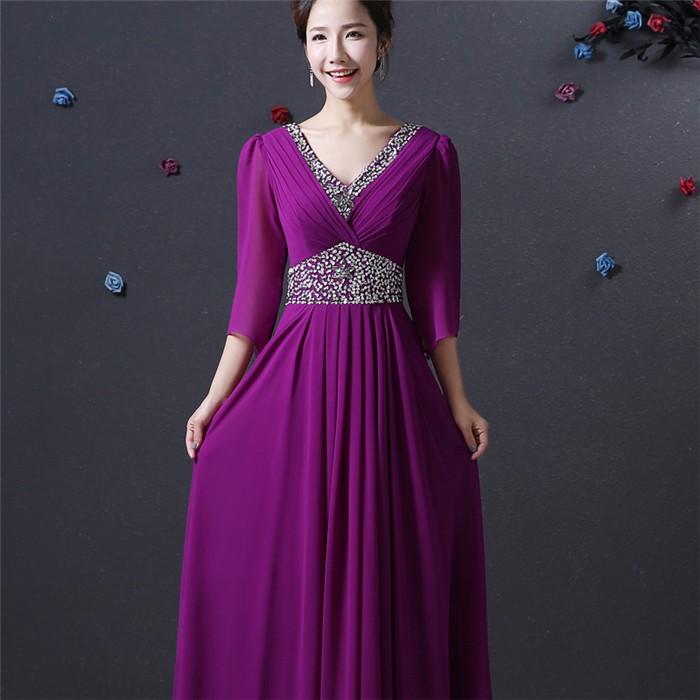 イブニングドレス カラオケドレス 衣装 Vネック ステージドレス