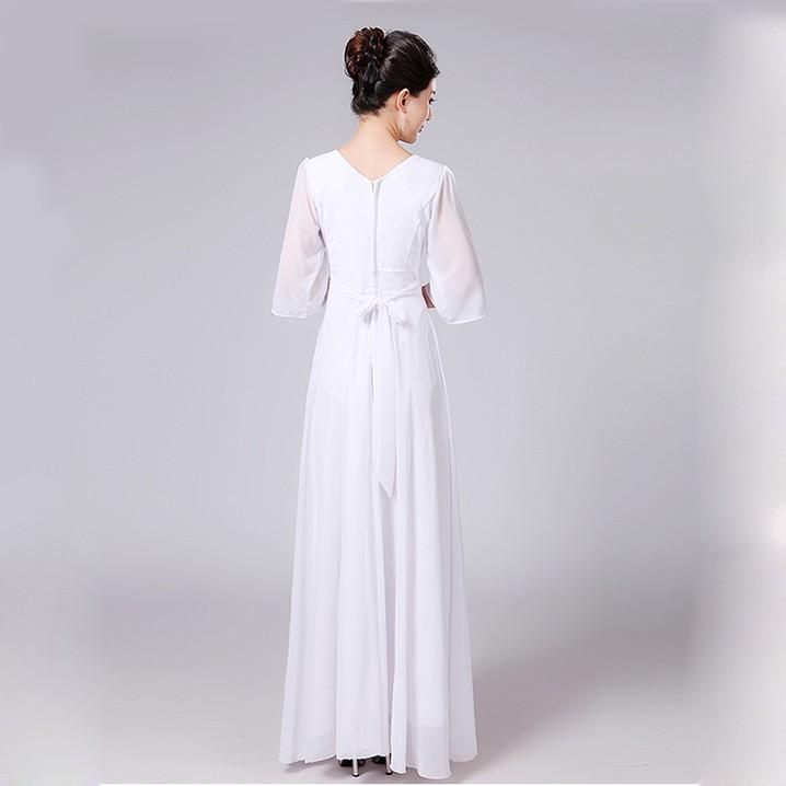 カラオケ発表会用ドレス カラードレス ロングドレス 大きいサイズ 紫 カラオケドレス