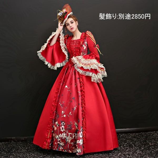 ステージ衣装としても最適 プリンセスライン 貴婦人 貴族 服 プリンセスラインお姫様ドレス_4