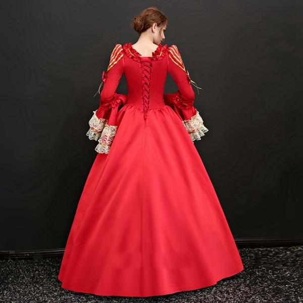 ステージ衣装としても最適 プリンセスライン 貴婦人 貴族 服 プリンセスラインお姫様ドレス_5