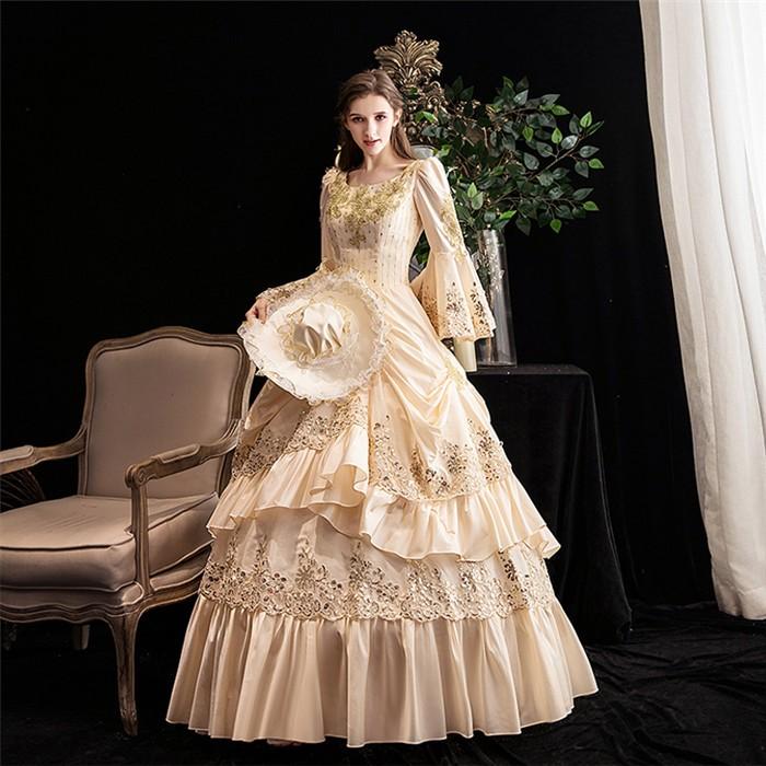 プリンセスライン お姫様ドレス オペラ声楽 中世貴族 ステージ衣装にピッタリのロング丈のプリンセスカラードレス カラードレス 舞台服 宮廷服ドレス D9262c0 フルグレース 通販 Yahoo ショッピング