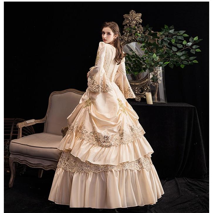 ステージ衣装 貴族風ドレス 貴族ドレス お姫様 カラードレス ロングドレス プリンセスライン オペラ声楽  演奏会ドレス ステージドレス グレー ブルー ブラック パープル シャンパン ピンク ネイビー プリンセスライン お姫様ドレス オペラ声楽 中世貴族 ステージ衣装に