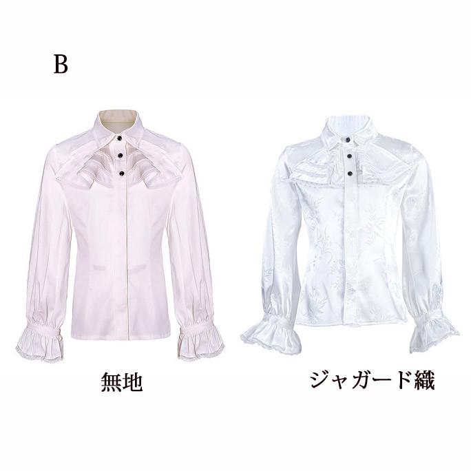 シャツ トップス 子供 男の子 中世ヨーロッパ ルネッサンス 無地 レースアップ コスプレ ヒブカラー スタンドカラー 長袖 イベント 文化祭  演奏会 |  | 02