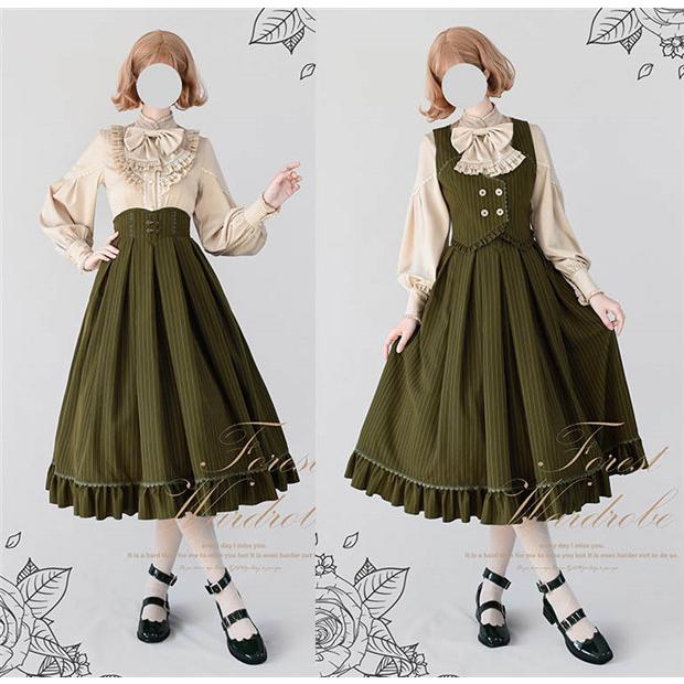 ロリータ スカート レディース ロング ジャンスカ フレアスカート