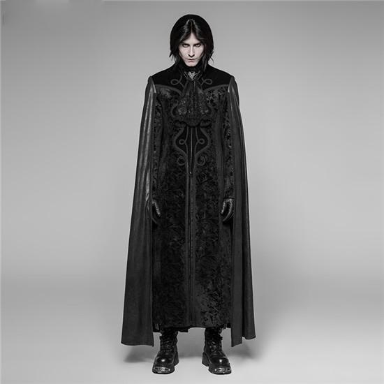 ロングコートゴシック メンズレトロ ゴシックダークナイト 伯爵 吸血鬼