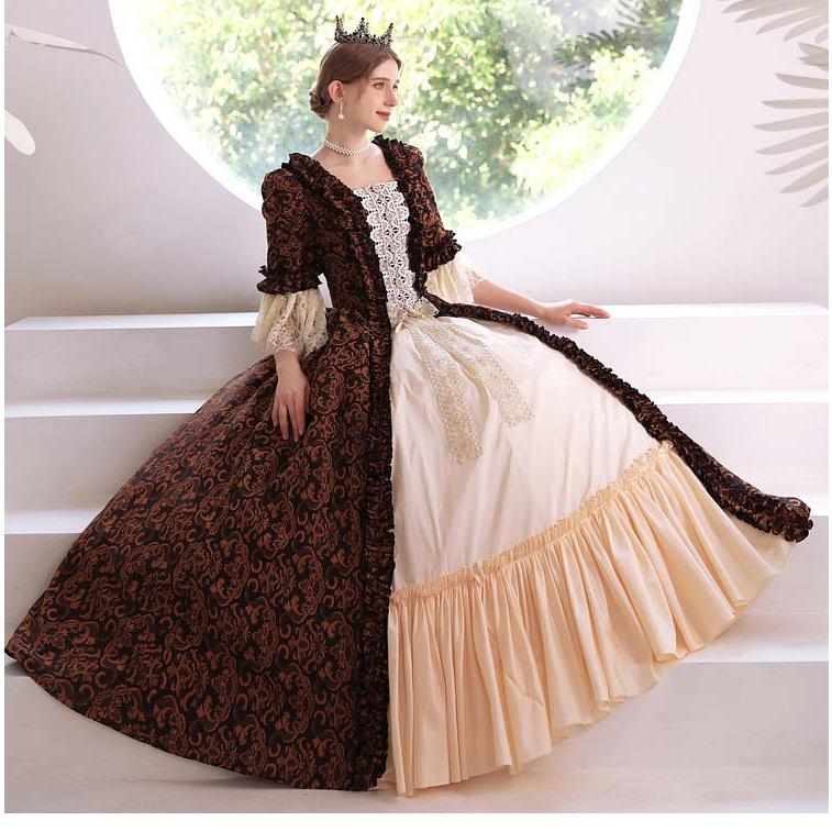 貴族ドレス 西洋ドレス 劇場 フランス洋装 茶会 宮廷 ビリジャン 王族