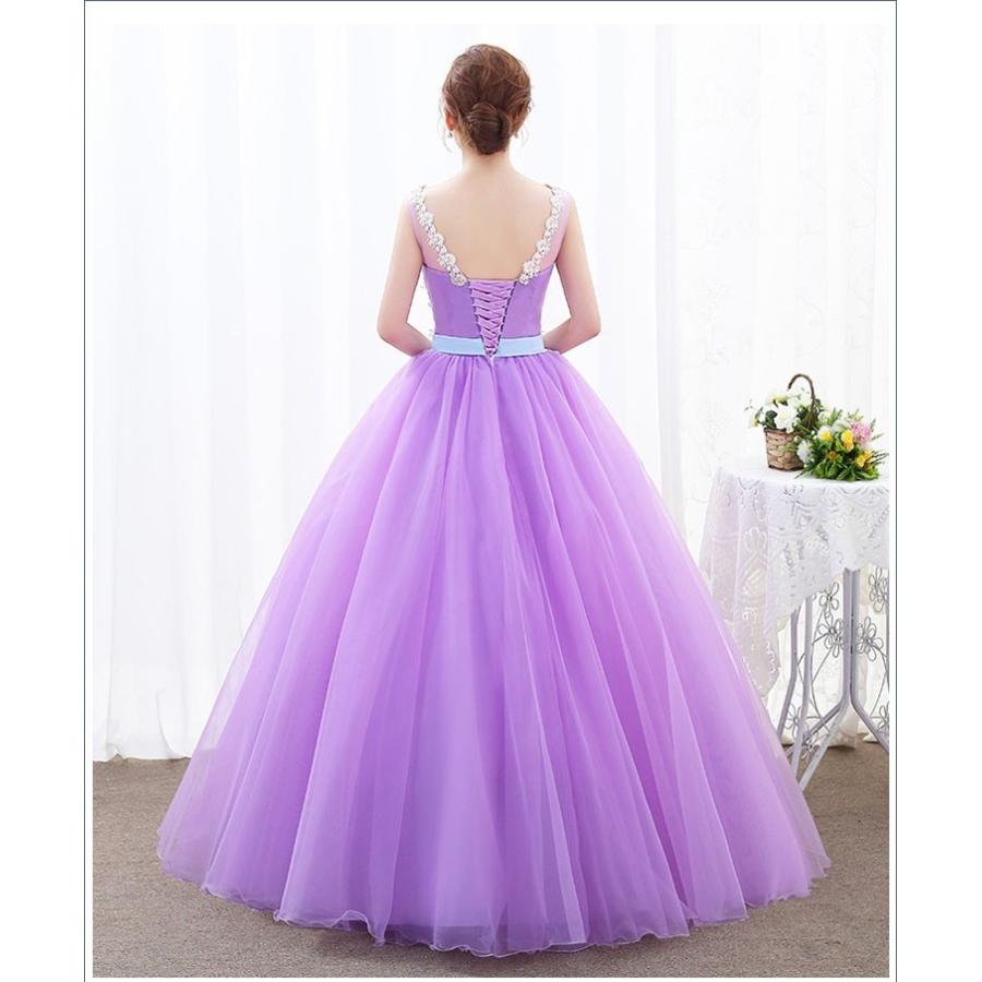 3カラー・5サイズ ロングドレス 演奏会 他と被らない ピアノ 発表会