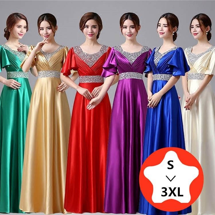 6カラー・6サイズ 演奏会用ドレス ロングドレス ロング 演奏会 ピアノ