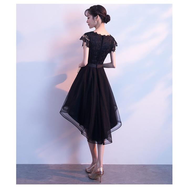 ドレス 大人 ピアノ発表会 演奏会 フィッシュテール 結婚式 ファスナー