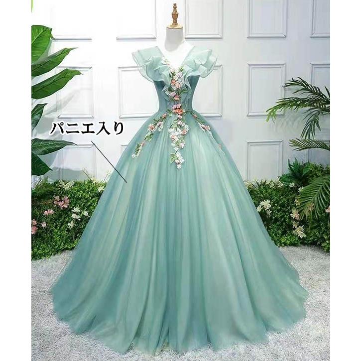 ロングドレス カラードレス プリンセスドレス 編み上げ 背中開き ロングドレス カラードレス プリンセスドレス 編み上げ 背中開き