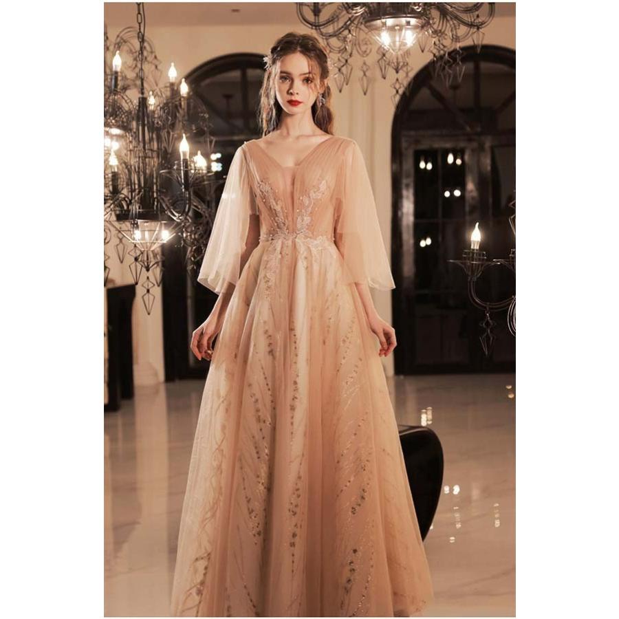 好きに ロングドレス ロングドレス 演奏会 ピアノ パーティー 大きい