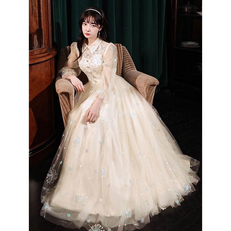 ロングドレス 演奏会 母親 結婚式 パーティードレス ロング丈 ミモレ丈