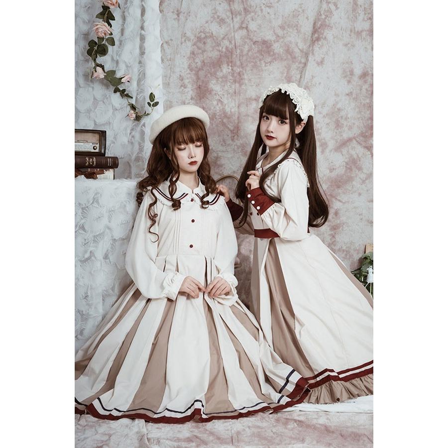 ロリータワンピース ネイビー ひざ丈 長袖 ゴスロリ コスプレ お嬢様 XL 楽天市場】ロリータ ワンピース ゴスロリ＆ロリータ服 可愛い
