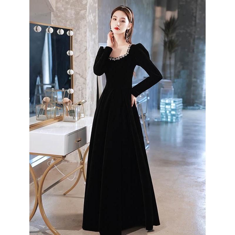 ドレス 大人 ピアノ 発表会 ミモレ丈 ロングドレス 演奏会 結婚式 母親