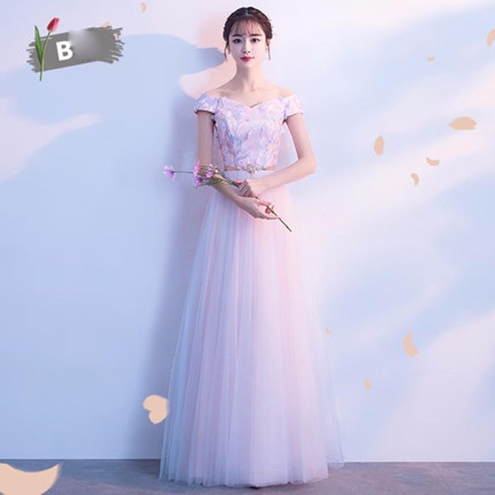 XS〜2XL】ブライズメイド ドレス ロング パーティー 結婚式 体型カバー