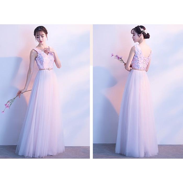 XS〜2XL】ブライズメイド ドレス ロング パーティー 結婚式 体型カバー