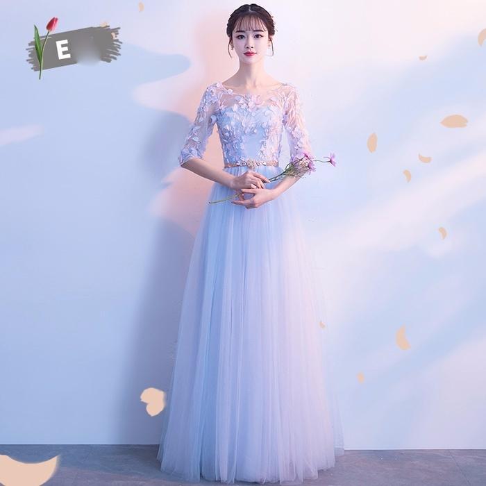 XS〜2XL】ブライズメイド ドレス ロング パーティー 結婚式 体型カバー
