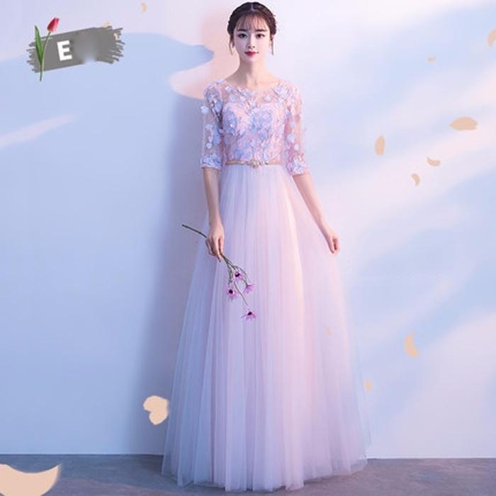 XS〜2XL】ブライズメイド ドレス ロング パーティー 結婚式 体型カバー