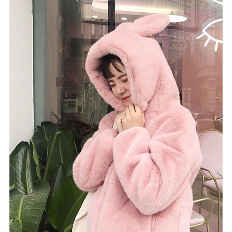 もこもこパーカー 暖かい 帽子付き フード付き グレー 灰色 ホワイト