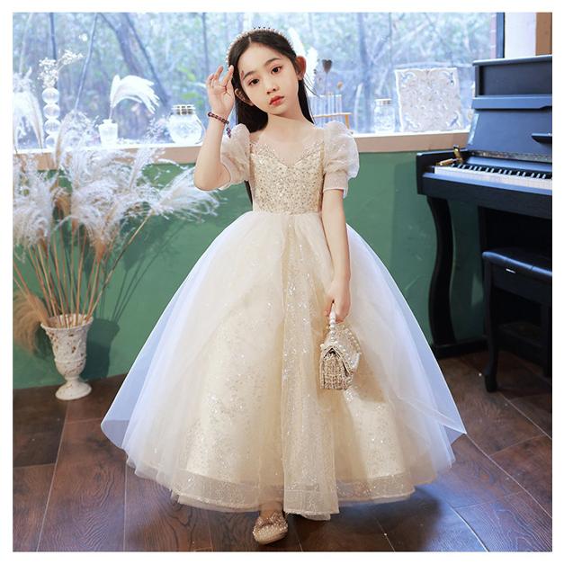 子供ドレス ワンピース ロングドレス ピアノ発表会 子供 ドレス 女の子 フ |  | 02