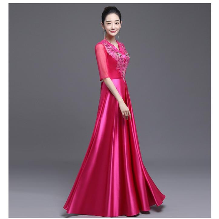 スパンコールのゴージャスなイブニングドレス♩.• 9size 6color ロングドレス イブニングドレス スパンコール 発表