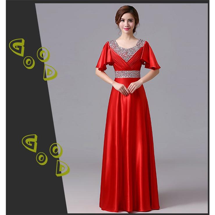 9size 6color ロングドレス イブニングドレス 刺繍レース 発表会