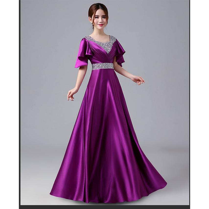 9size 6color ロングドレス イブニングドレス 刺繍レース 発表会