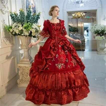 貴婦人 貴族 服ドレス プリンセスライン 舞台 ステージ衣装 演劇 オペラ 声楽 豪華に見えるお姫様ドレス カラードレス オーダーメイド可da724f0f0y5