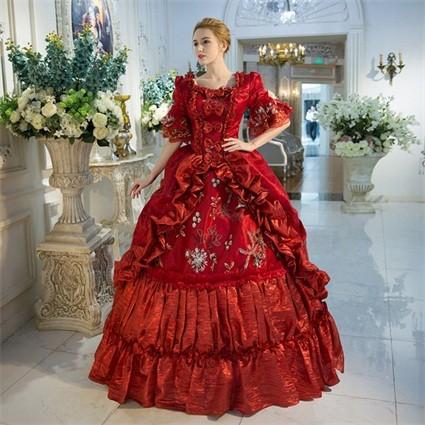 貴婦人 貴族 服ドレス プリンセスライン 舞台 ステージ衣装 演劇 オペラ 声楽 豪華に見えるお姫様ドレス カラードレス オーダーメイド可da724f0f0y5_1