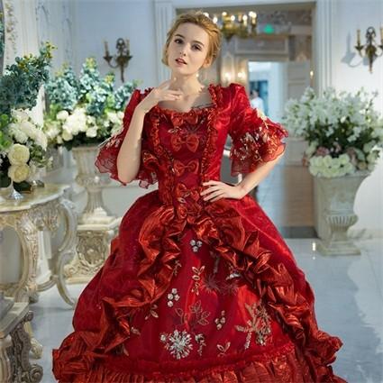 貴婦人 貴族 服ドレス プリンセスライン 舞台 ステージ衣装 演劇 オペラ 声楽 豪華に見えるお姫様ドレス カラードレス オーダーメイド可da724f0f0y5_2