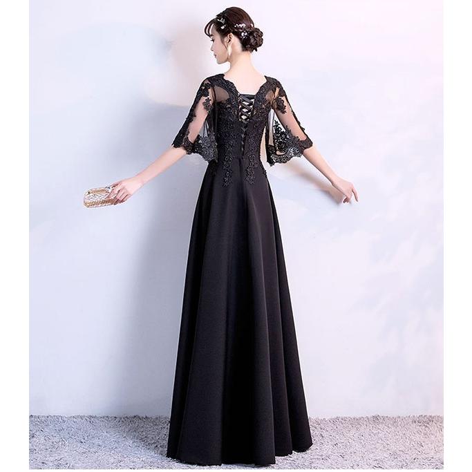 ロングドレス 演奏会 袖付き 大きいサイズ 結婚式 ロングドレス ジュニア ピアノ発表会 ドレス 大人 ピアノ 発表会 パーティードレス スレンダーライン お呼ばれ ドレス 大人 ピアノ 発表会 ロングドレス 演奏会 袖付き 結婚式