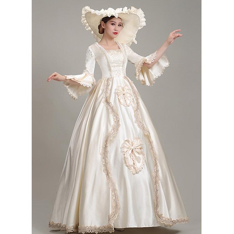 ロングドレス 貴族ドレス 中世ヨーロッパ ステージ サーキュラーカフス 貴婦人 スクエアネック 帽子付き プリンセスライン ワンピース 撮影 Da6s1 フルグレース 通販 Yahoo ショッピング