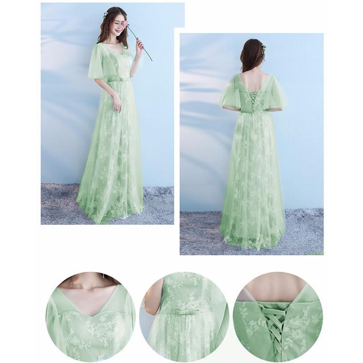 S~2XL】ブライズメイド ドレス ロング丈 二次会 ワンショルダー オフ