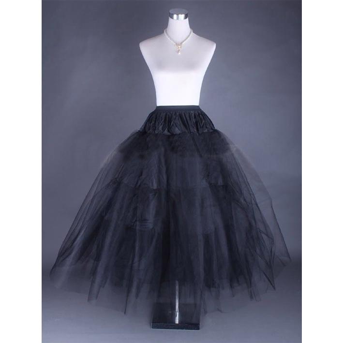 黒パニエ シフォンパニエ ノーマルタイプ Lolitaパニエ コスプレ 原宿風 ドレス用下着ウェディングドレス ウエディングドレス 大人用 | 
