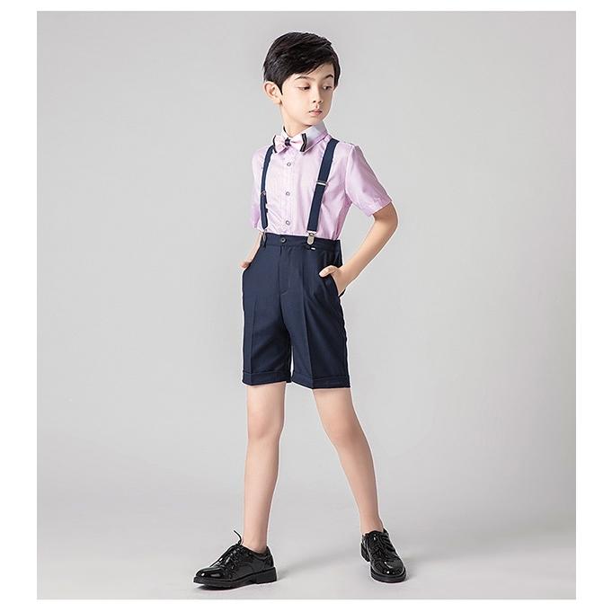 キッズスーツ フォーマル ピアノ 発表会 男の子 4点セット シャツ 蝶