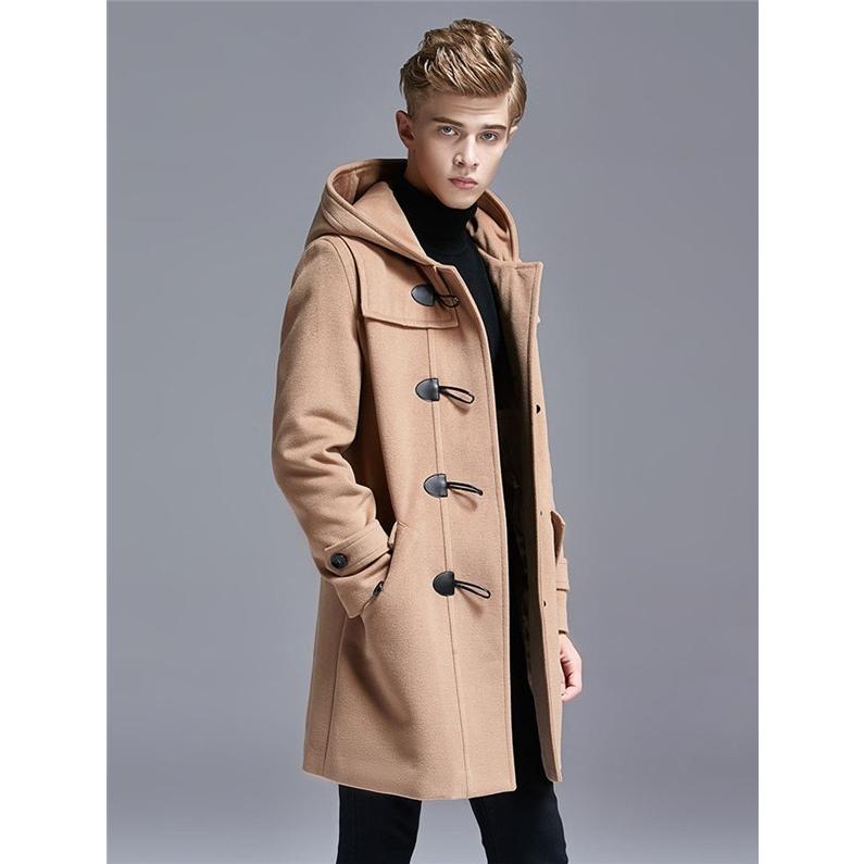 フード付きグレー ダッフルコート 楽天市場】[ M L ] ストレッチ ダッフルコート アウター [K1311