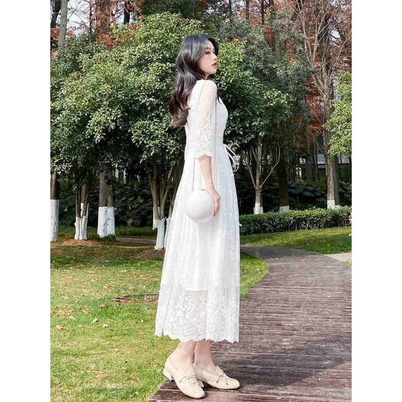 白ワンピース 大人可愛い 夏 レース ミモレ丈 袖あり 半袖 長袖 白ワンピース 大人可愛い 夏 レース ミモレ丈 袖あり 半袖 長袖