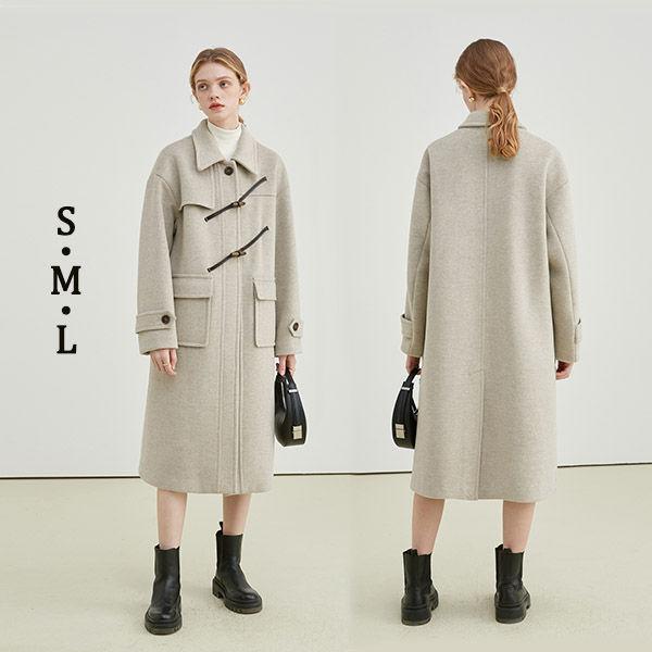 コート レディース 冬 ダッフル レディース ブレンド 冬 ベージュ ダッフルコート ロング 暖かい ギフト プレゼント | 