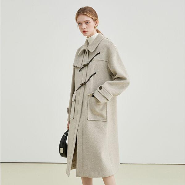 コート レディース 冬 ダッフル レディース ブレンド 冬 ベージュ ダッフルコート ロング 暖かい ギフト プレゼント |  | 05